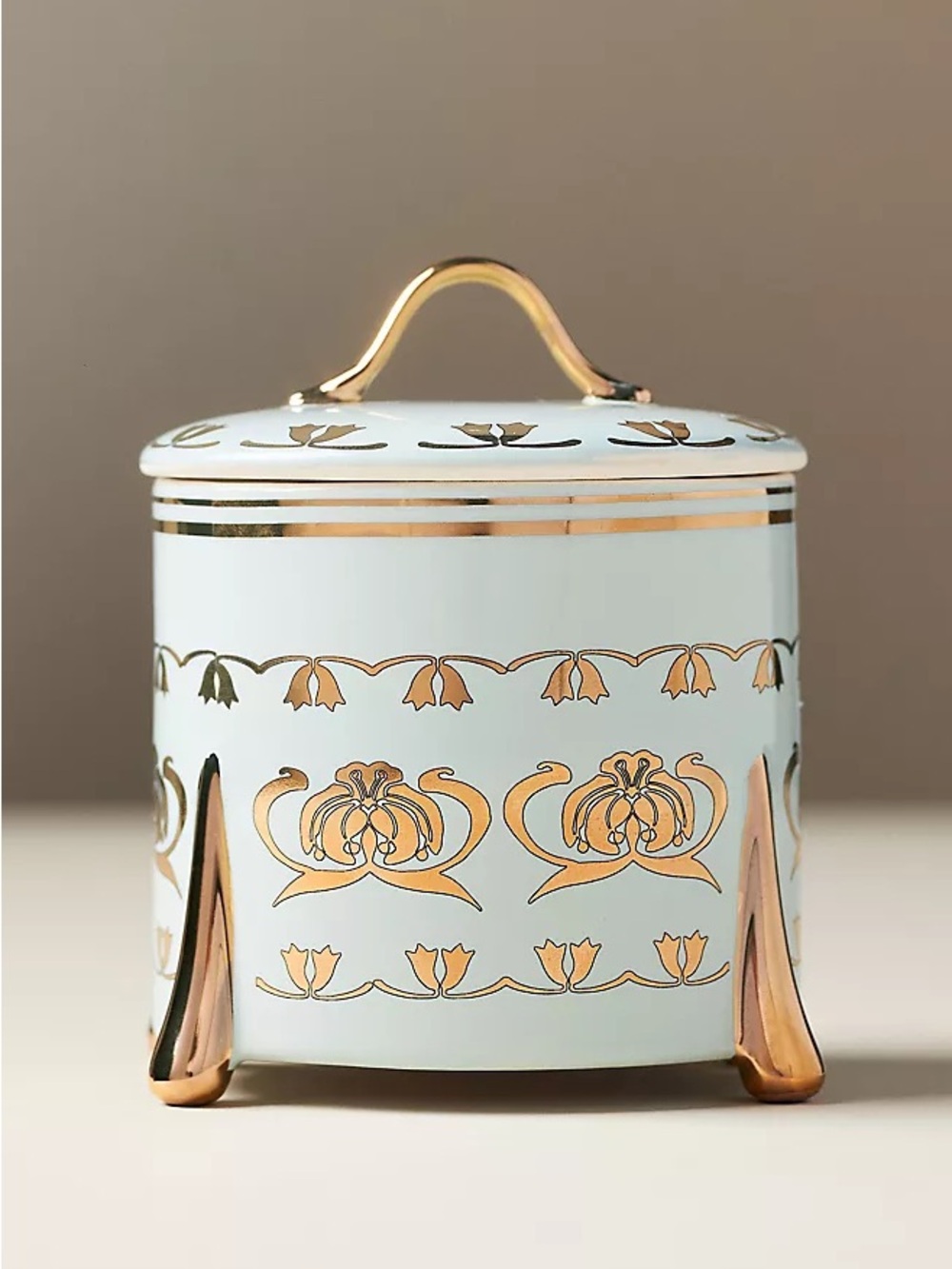 NEW NWT The Met x Anthropologie Floral Sueded Rose Ceramic Candle 93189306